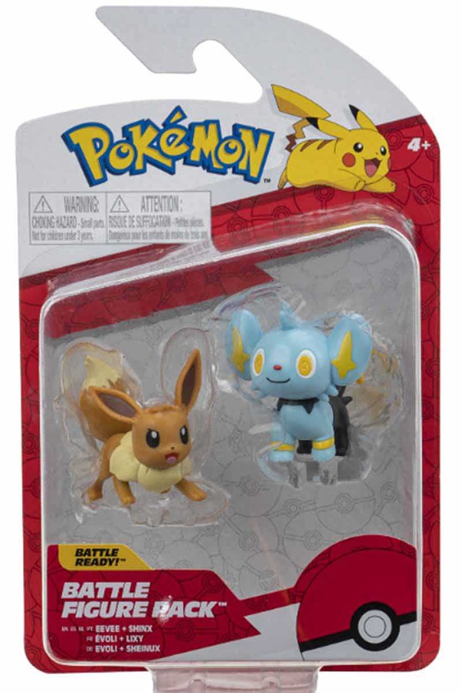 POCKET MONSTER Pokemon Figurer | Shinx Og Eevee Battle Figurer