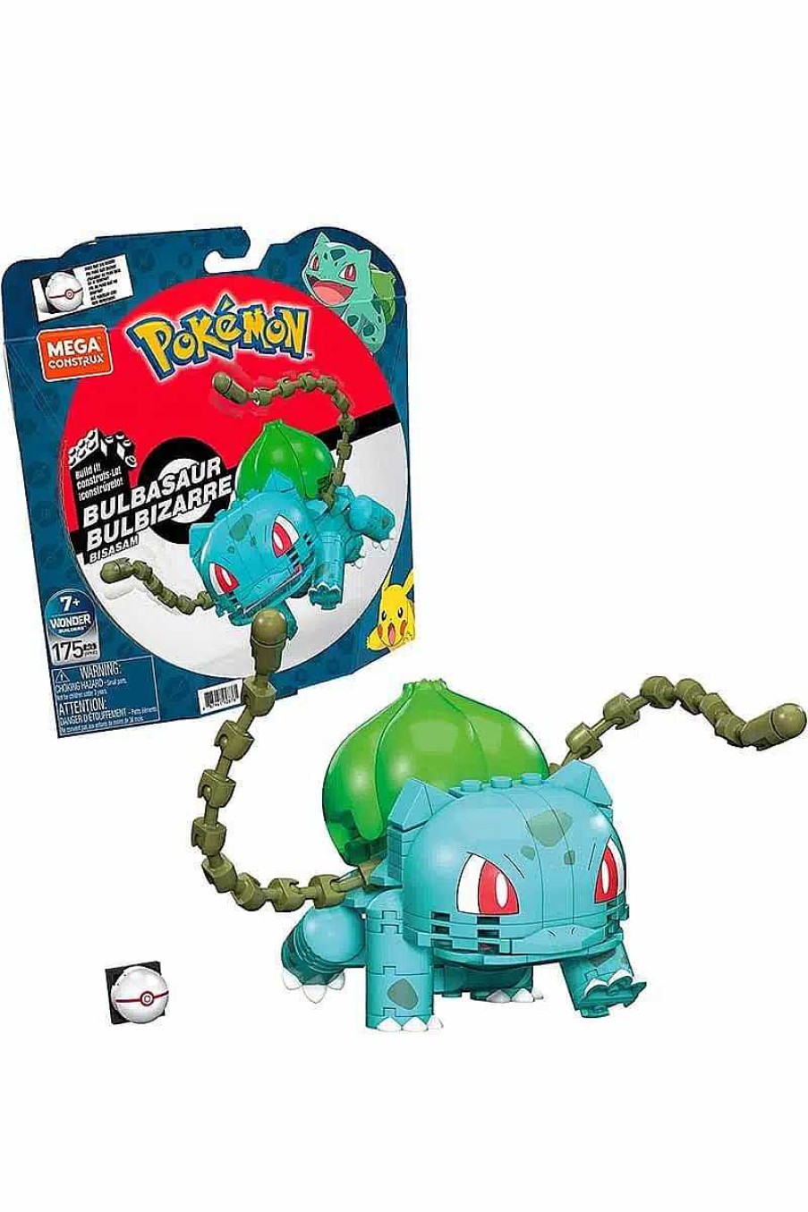 POCKET MONSTER Pokemon Figurer | Medium Bulbasaur Mega Construx Figur