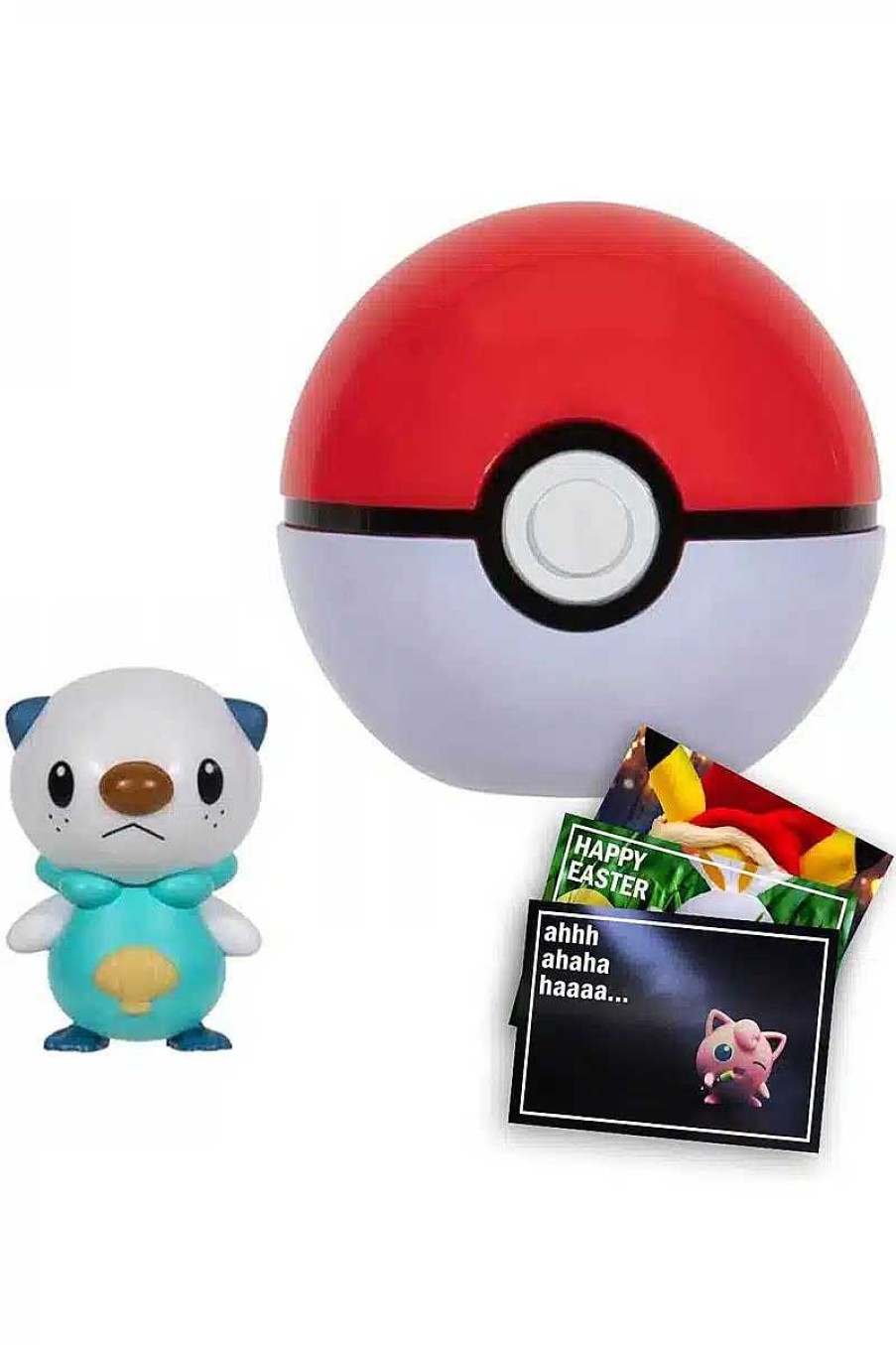 POCKET MONSTER Pokemon Figurer | Oshawott Og Poke Ball