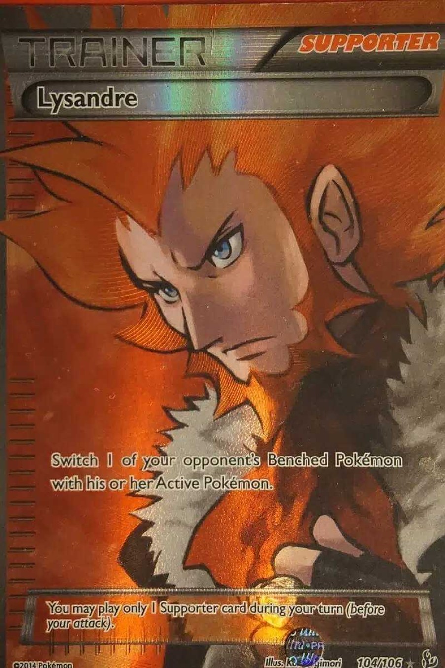 POCKET MONSTER Pokemon Kort | Lysandre 104/106 Full Art