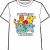 POCKET MONSTER Pokemon Til Bornevaerelset | Hvid T Shirt Med Populaere Pokemon Til Born