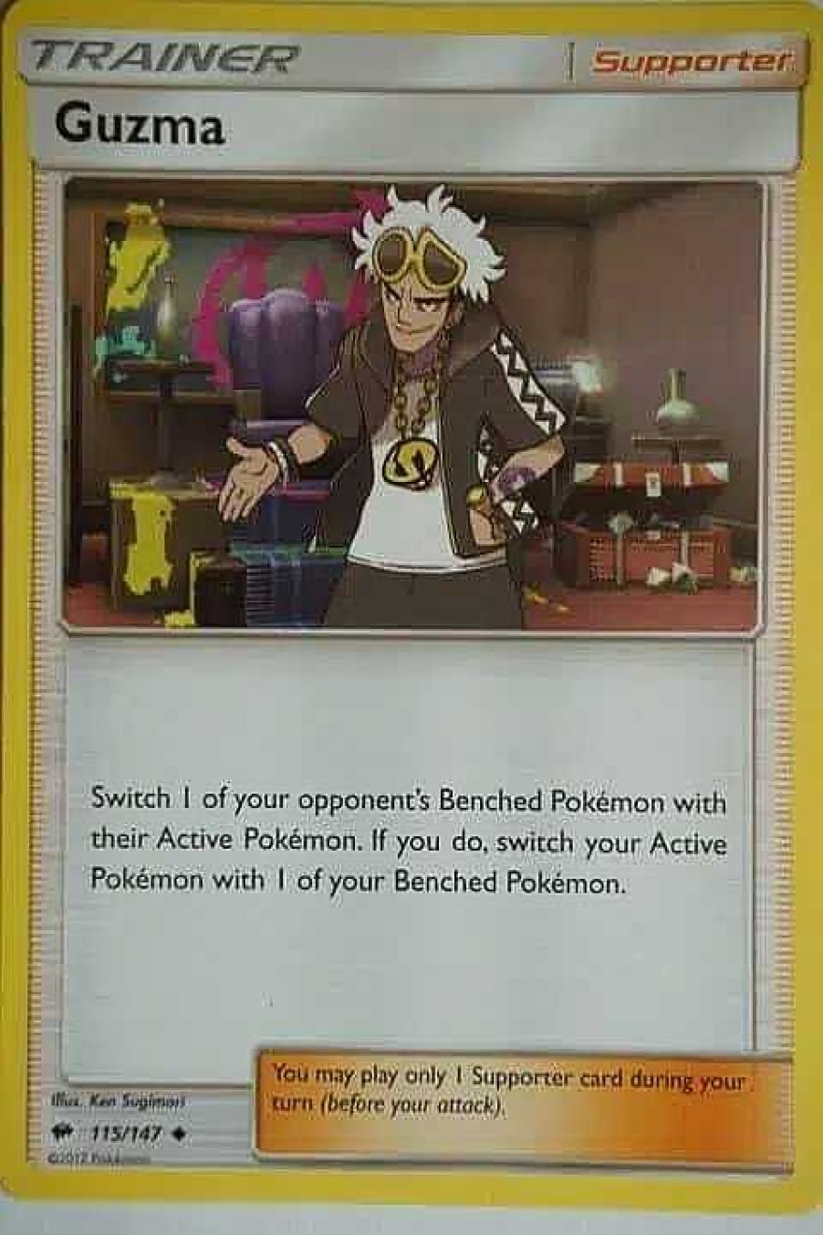 POCKET MONSTER Pokemon Kort | Guzma 115/147