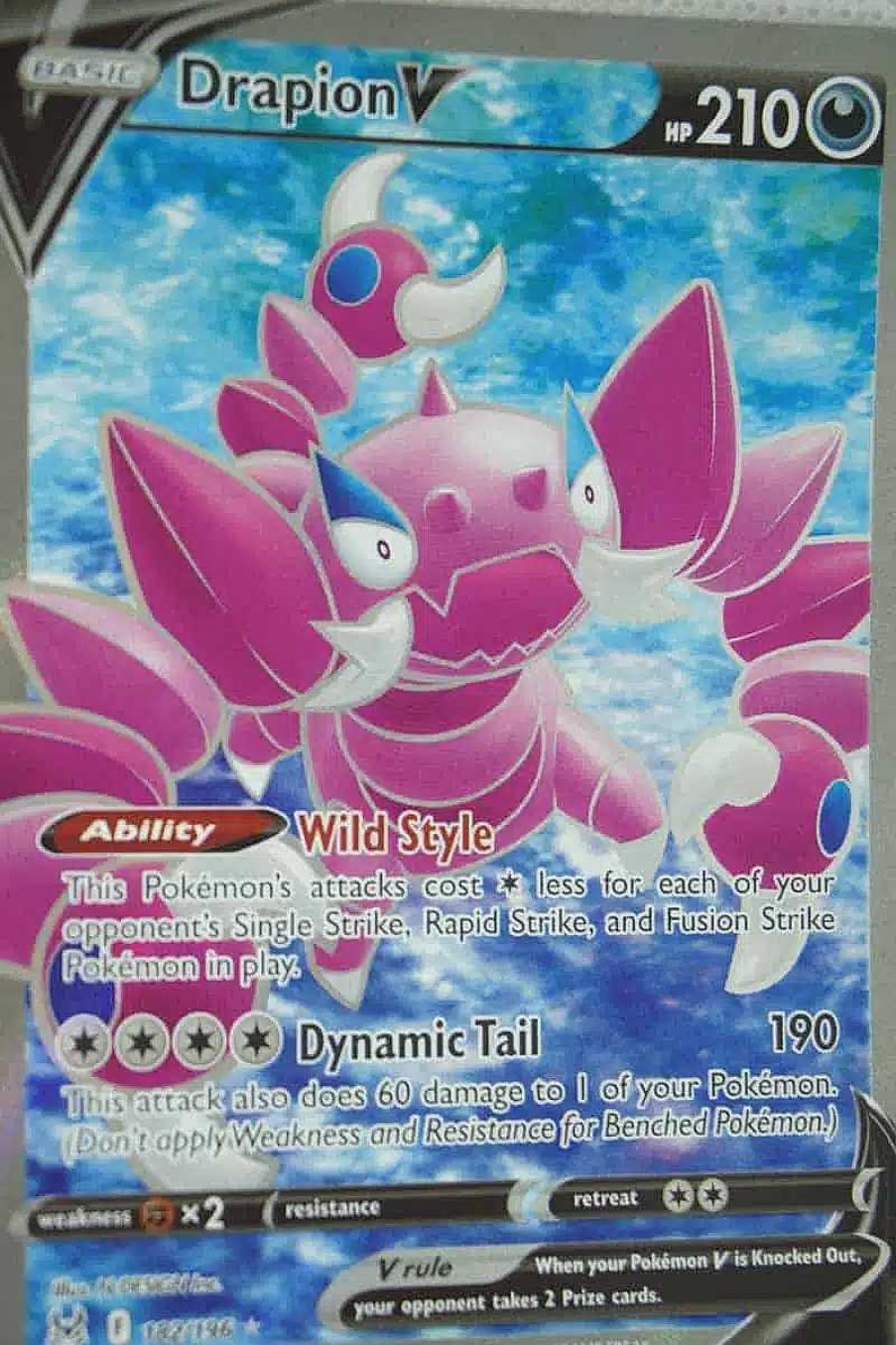 POCKET MONSTER Pokemon Kort | Drapion V 182/196 Full Art