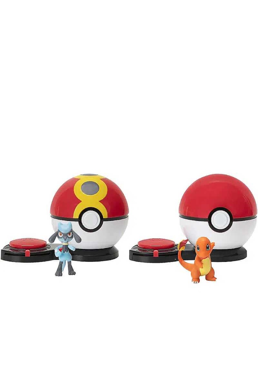 POCKET MONSTER Pokemon Figurer | Surprise Attack Poke Ball Battle Game Med Charmander Og Lucario