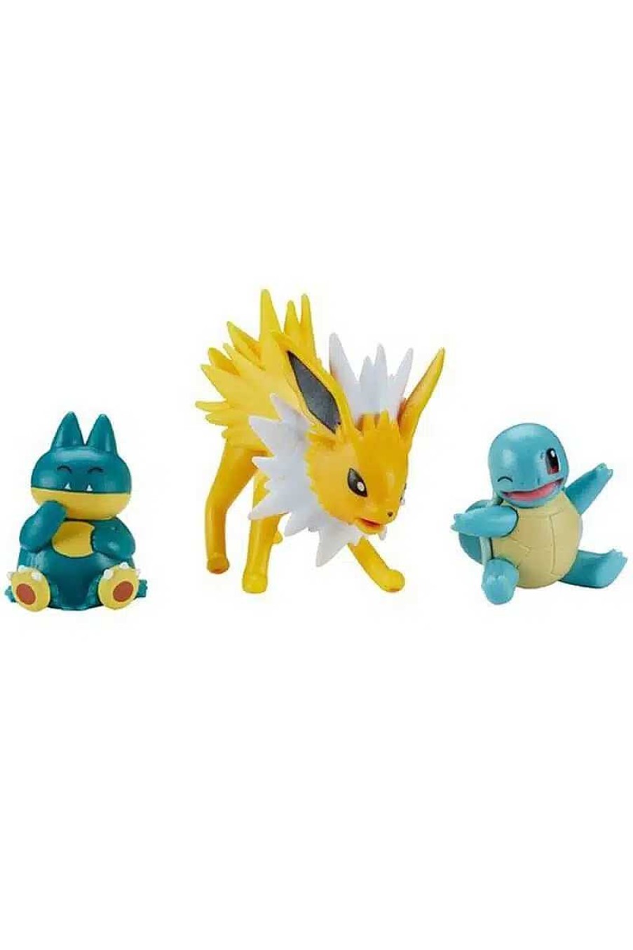 POCKET MONSTER Pokemon Figurer | Jolteon, Squirtle Og Munchlax Figurer