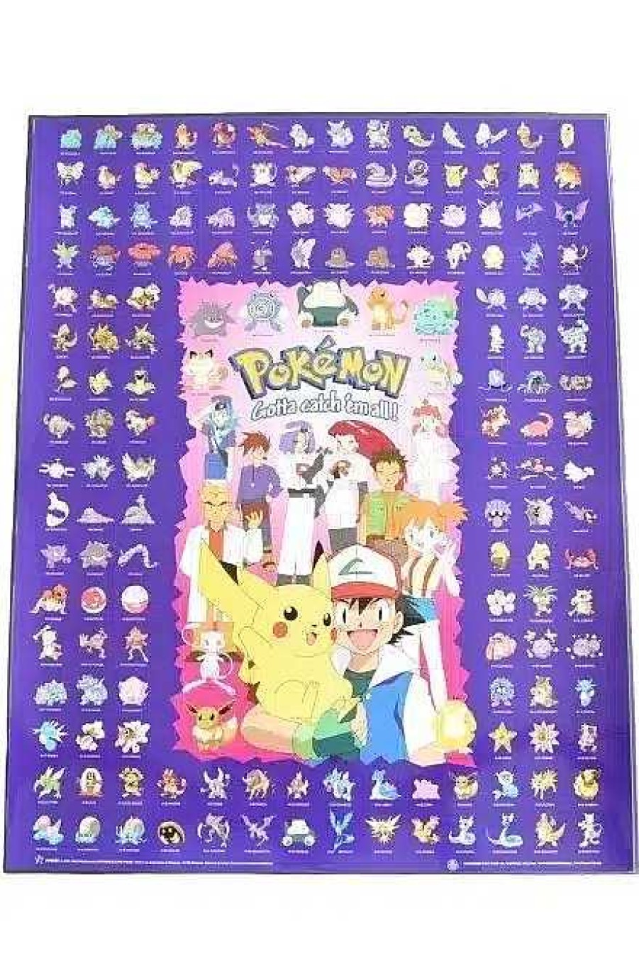 POCKET MONSTER Pokemon Til Bornevaerelset | Pokemon Gotta Catch Em All Kanto Plakat