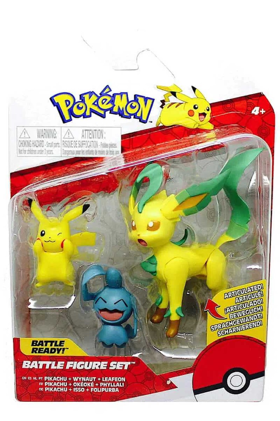 POCKET MONSTER Pokemon Figurer | Pikachu Wynaut Og Leafeon Figurer