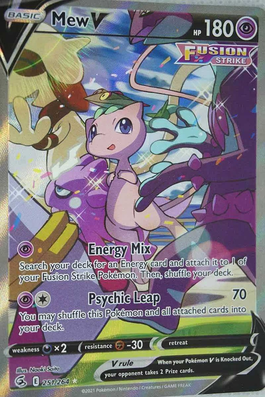 POCKET MONSTER Pokemon Kort | Mew V 251/264 Alternate Art