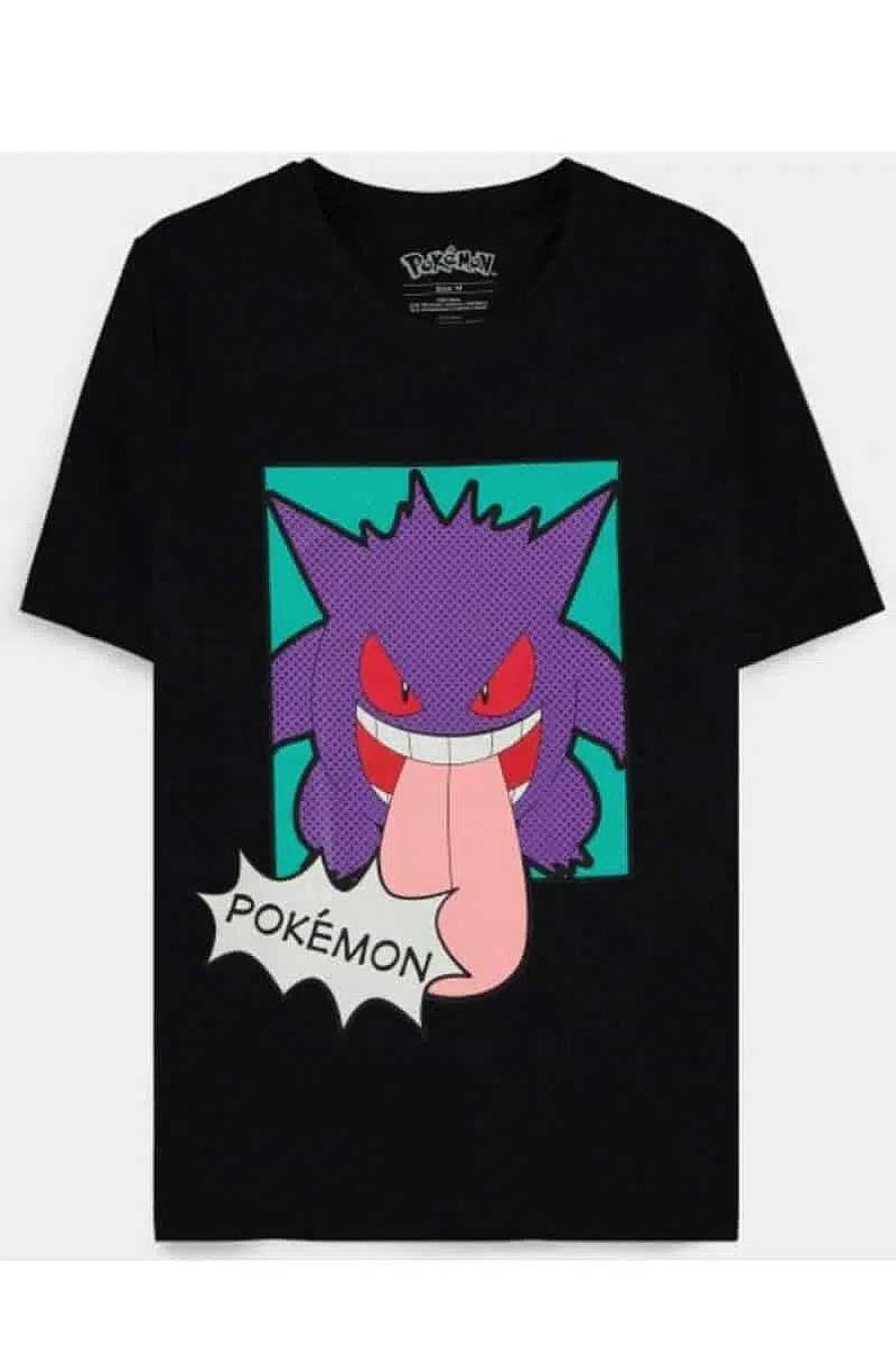 POCKET MONSTER Pokemon Til Bornevaerelset | Sort T Shirt Med Gengar Small