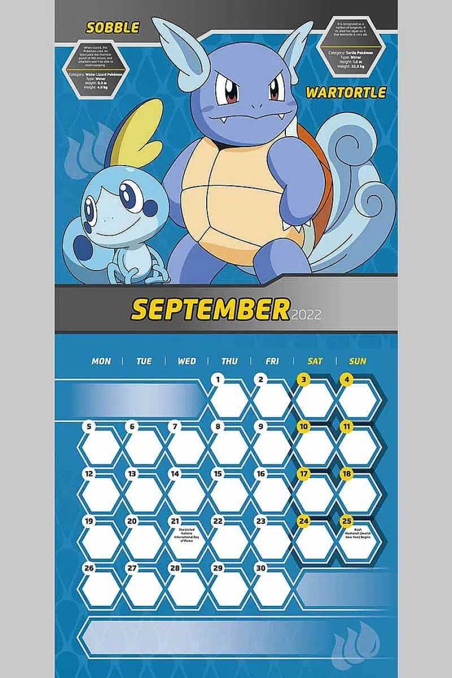 POCKET MONSTER Pokemon Skoleudstyr | Mini Pokemon Kalender 2022