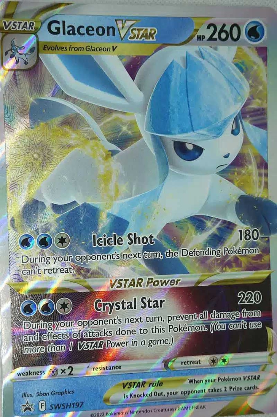 POCKET MONSTER Pokemon Kort | Glaceon Vstar Swsh197 Stor