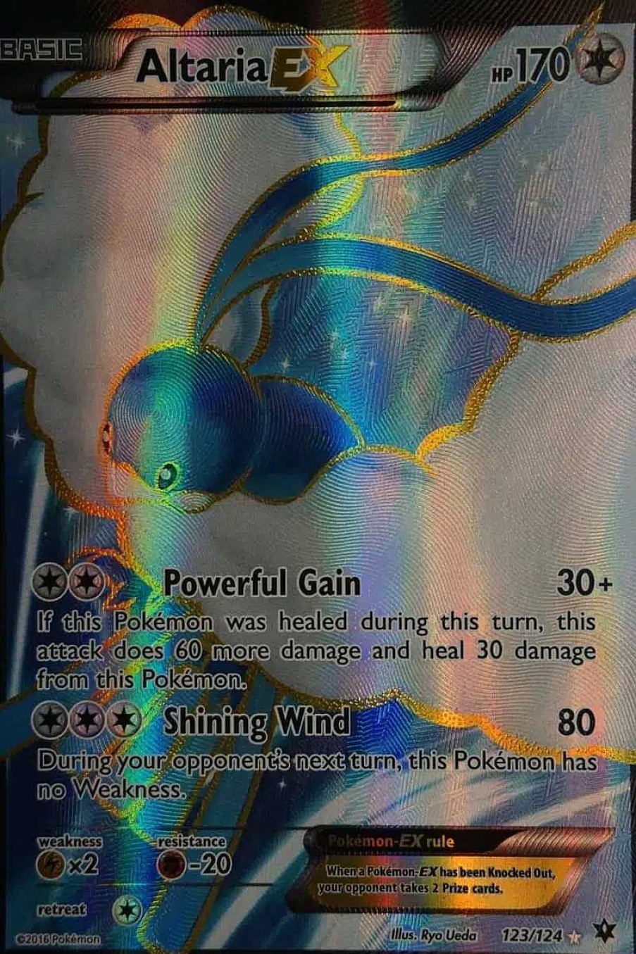 POCKET MONSTER Pokemon Kort | Altaria Ex 123/124 Full Art