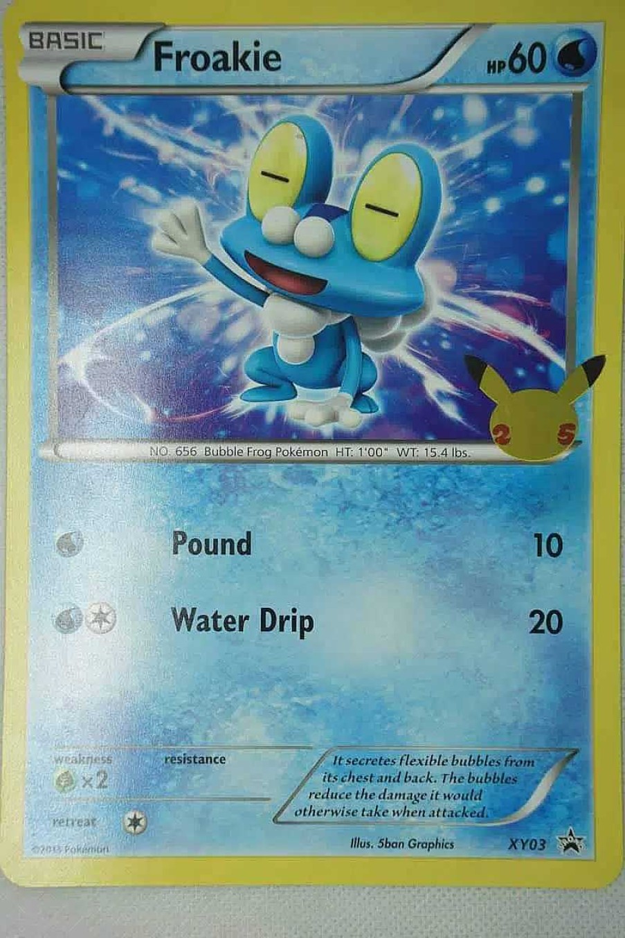 POCKET MONSTER Pokemon Kort | Froakie Xy03 25 Ars Jubilaeum Stor