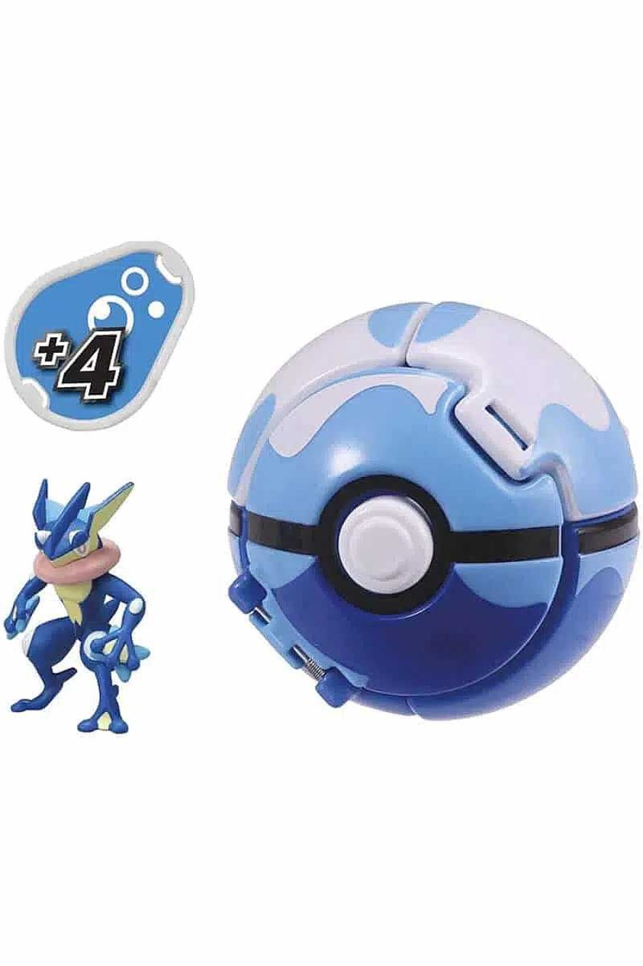 POCKET MONSTER Pokemon Figurer | Japansk Greninja Og Dive Ball