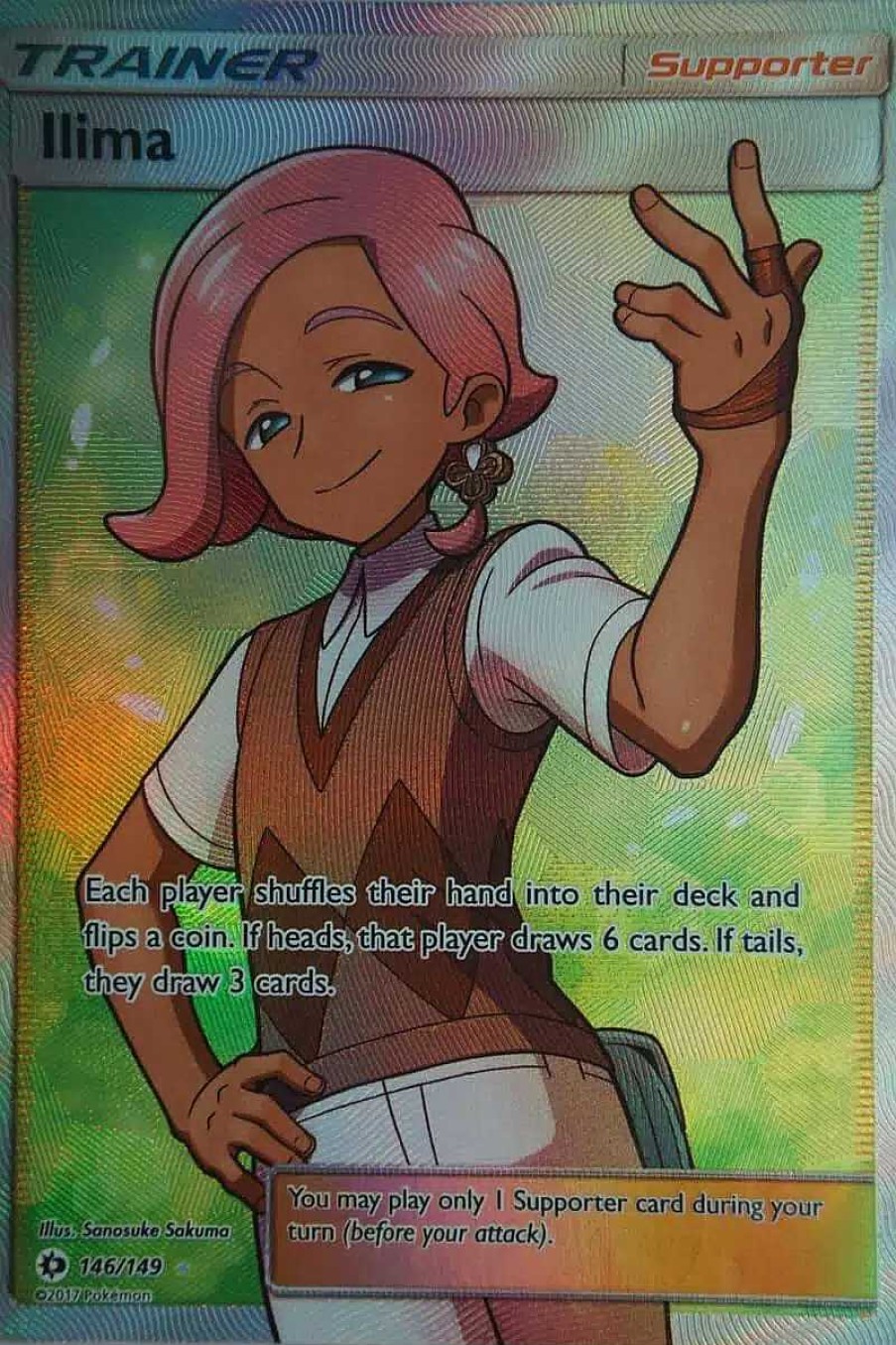 POCKET MONSTER Pokemon Kort | Ilima 146/149 Full Art