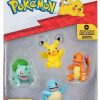 POCKET MONSTER Pokemon Figurer | Charmander, Squirtle, Bulbasaur Og Pikachu Figurer