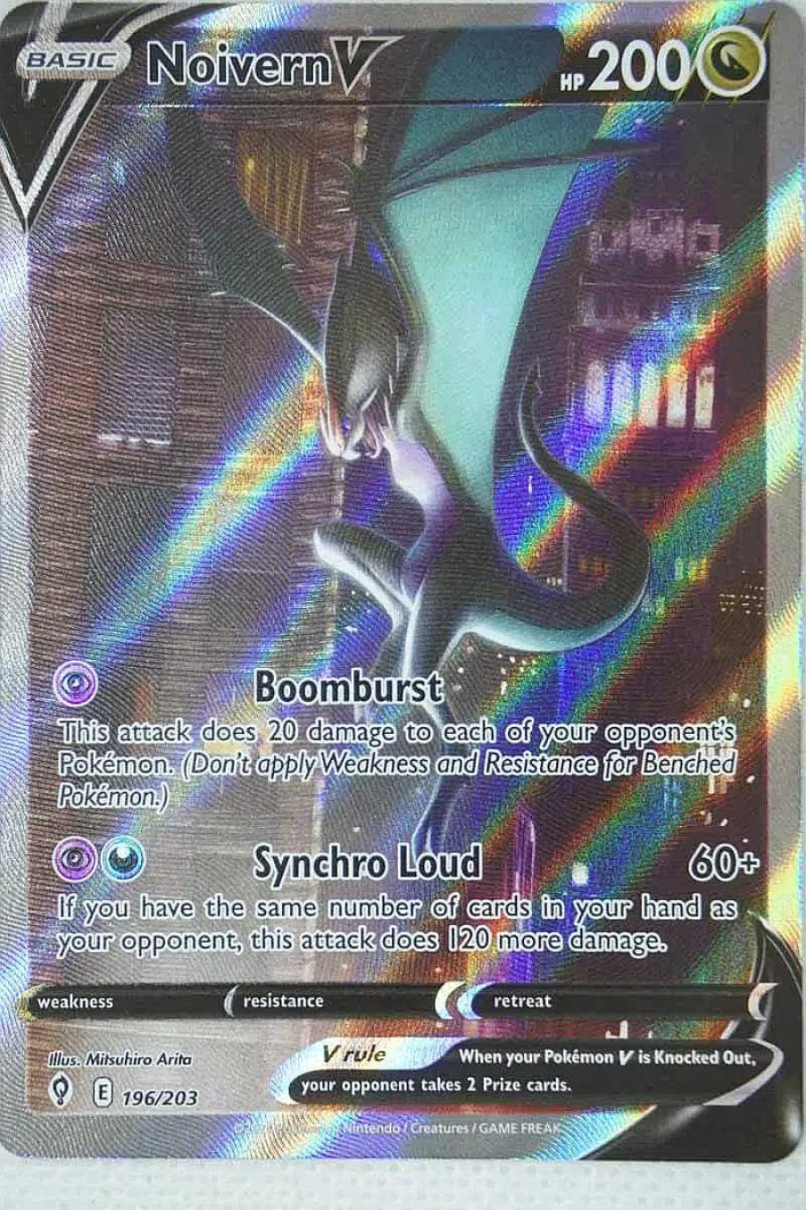 POCKET MONSTER Pokemon Kort | Noivern V 196/203 Alternate Art