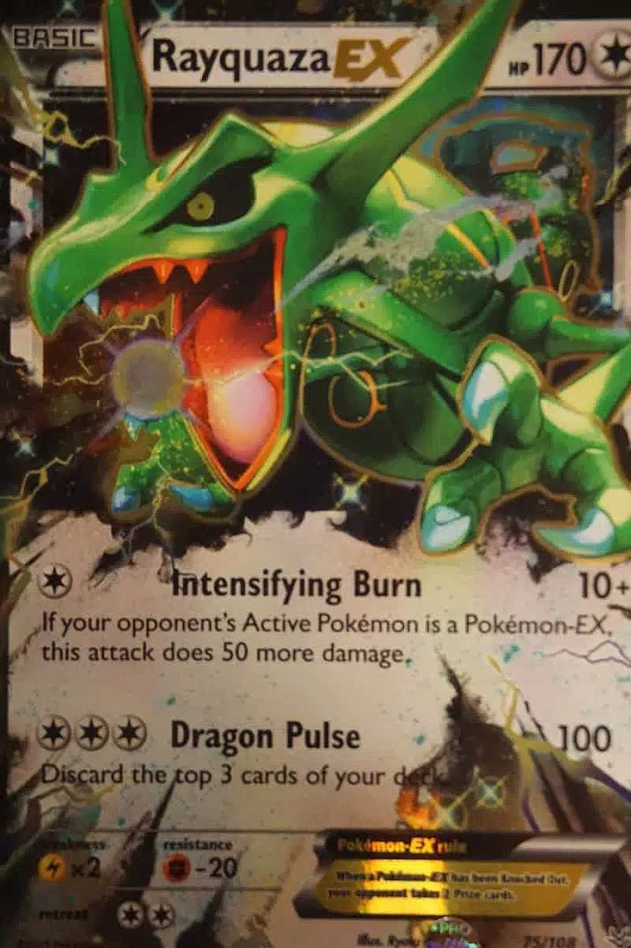 POCKET MONSTER Pokemon Kort | Rayquaza Ex 75/108