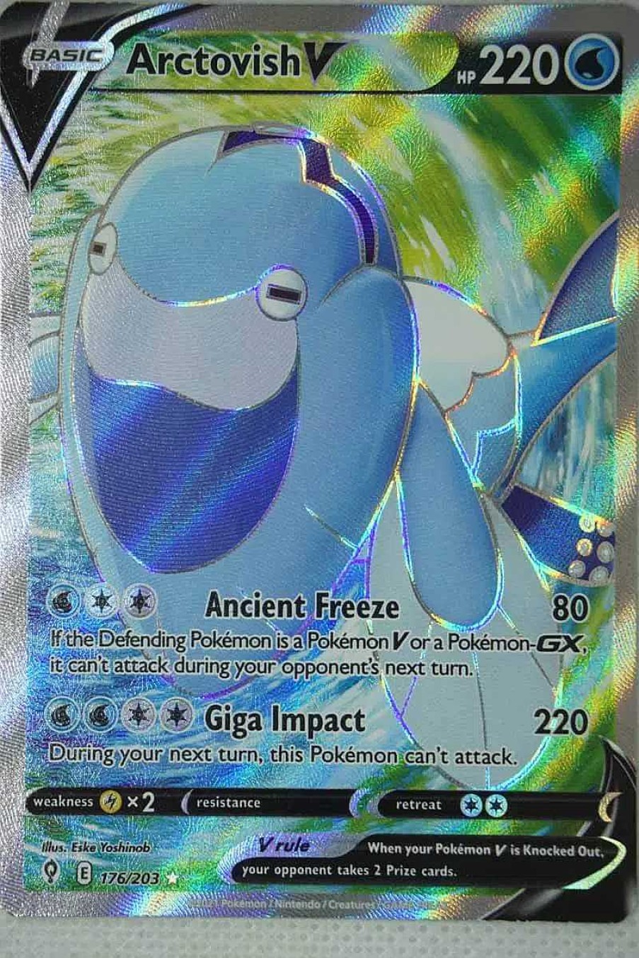 POCKET MONSTER Pokemon Kort | Arctovish V 176/203 Full Art