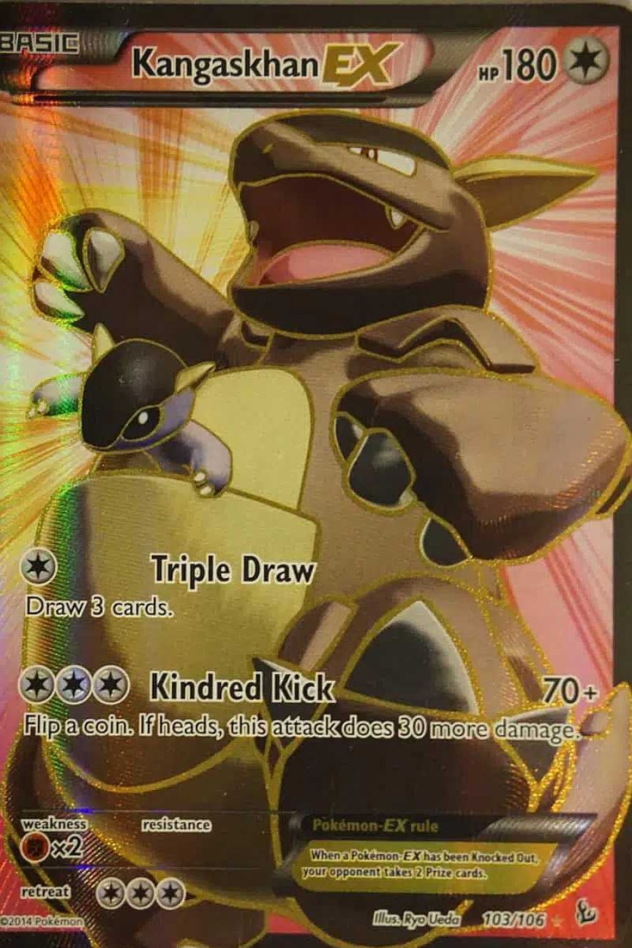 POCKET MONSTER Pokemon Kort | Kangaskhan Ex 103/106 Full Art