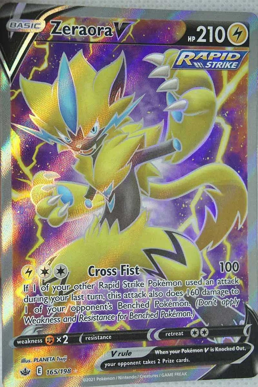 POCKET MONSTER Pokemon Kort | Zeraora V 165/198 Full Art