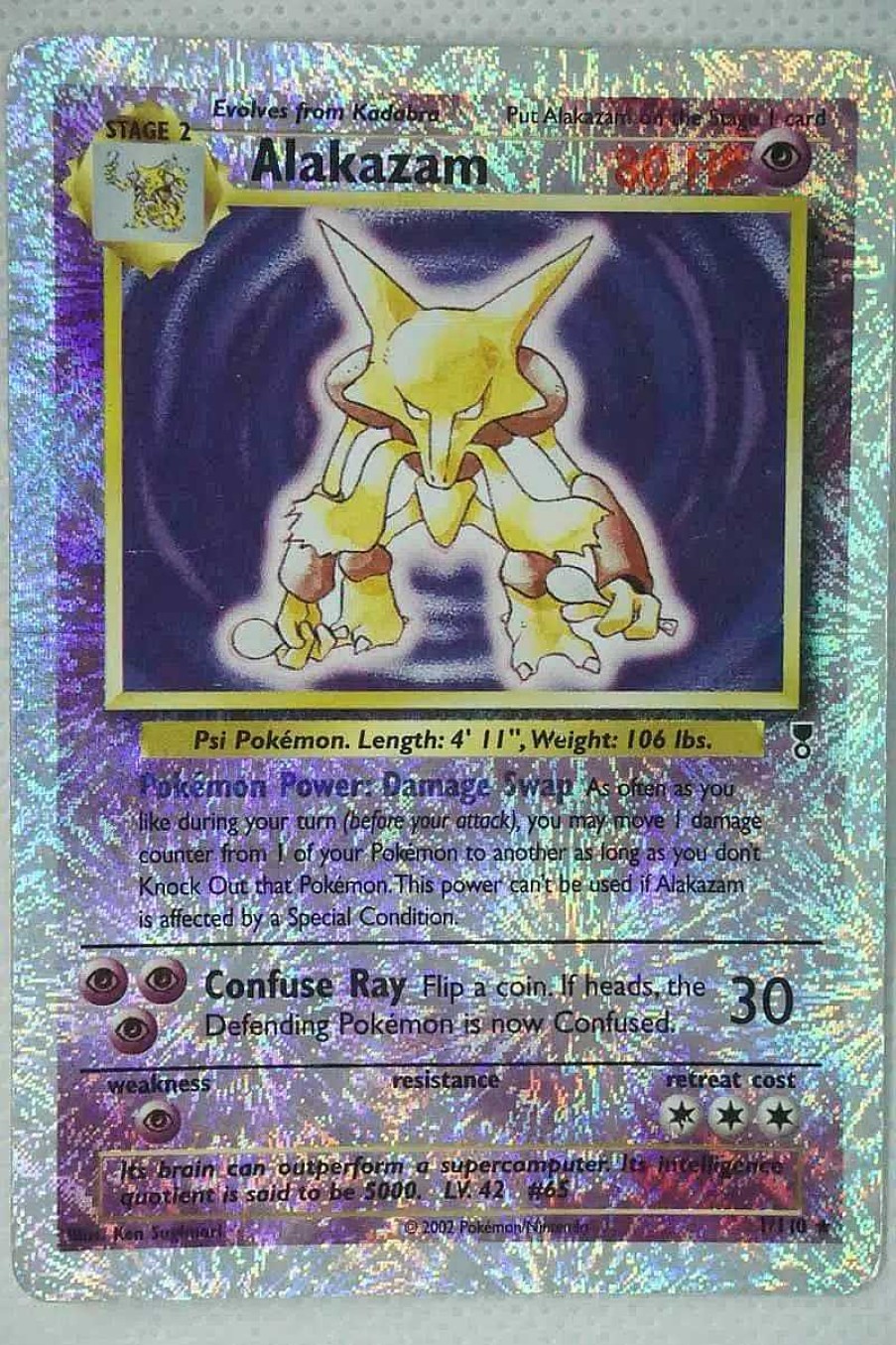 POCKET MONSTER Pokemon Kort | Alakazam 1/110 Special Holo Edition Brugt