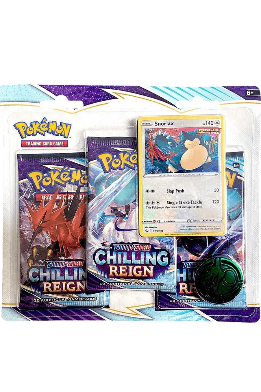 POCKET MONSTER Pokemon Kort | Chilling Reign Blisterpakke Med Snorlax