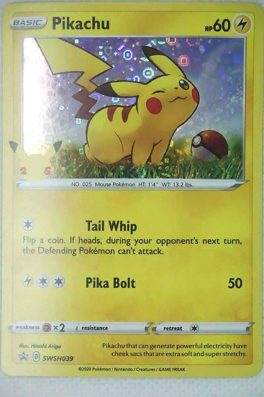 POCKET MONSTER Pokemon Kort | Pikachu Swsh039 Holo Promo