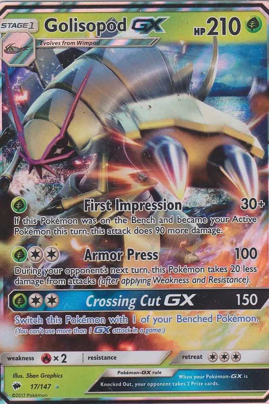 POCKET MONSTER Pokemon Kort | Golisopod Gx 17/147