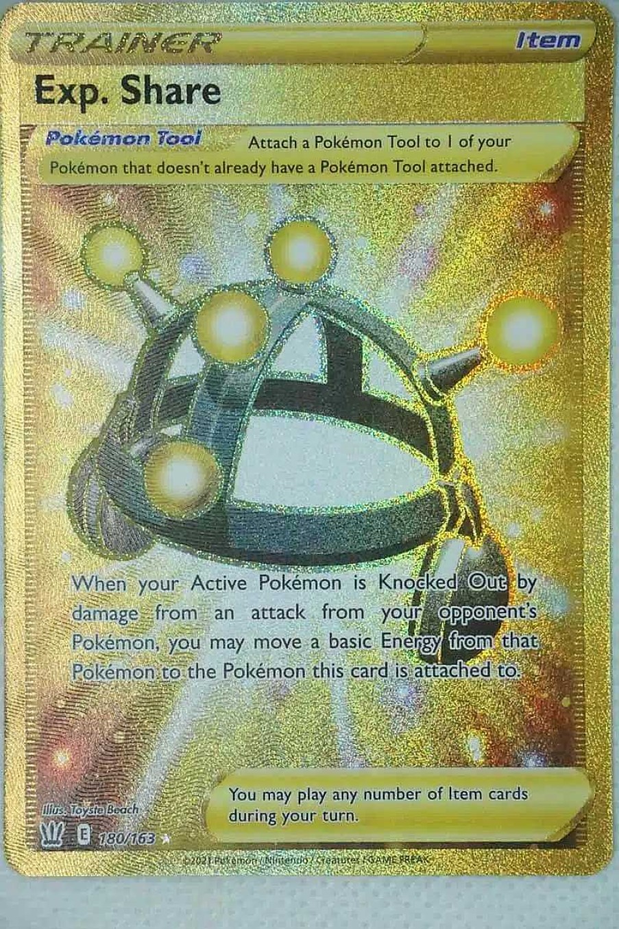 POCKET MONSTER Pokemon Kort | Exp. Share 180/163 Secret Rare