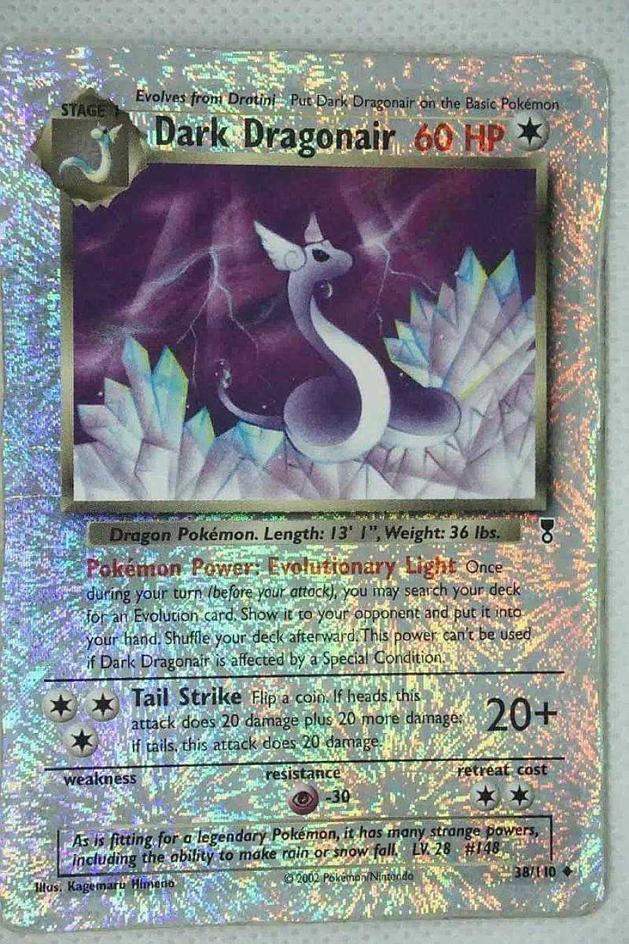 POCKET MONSTER Pokemon Kort | Dark Dragonair 38/110 Special Holo Edition Brugt