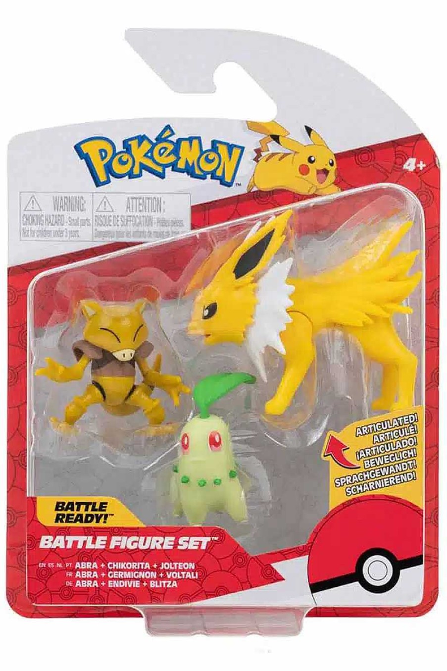 POCKET MONSTER Pokemon Figurer | Jolteon Chikorita Og Abra Figurer