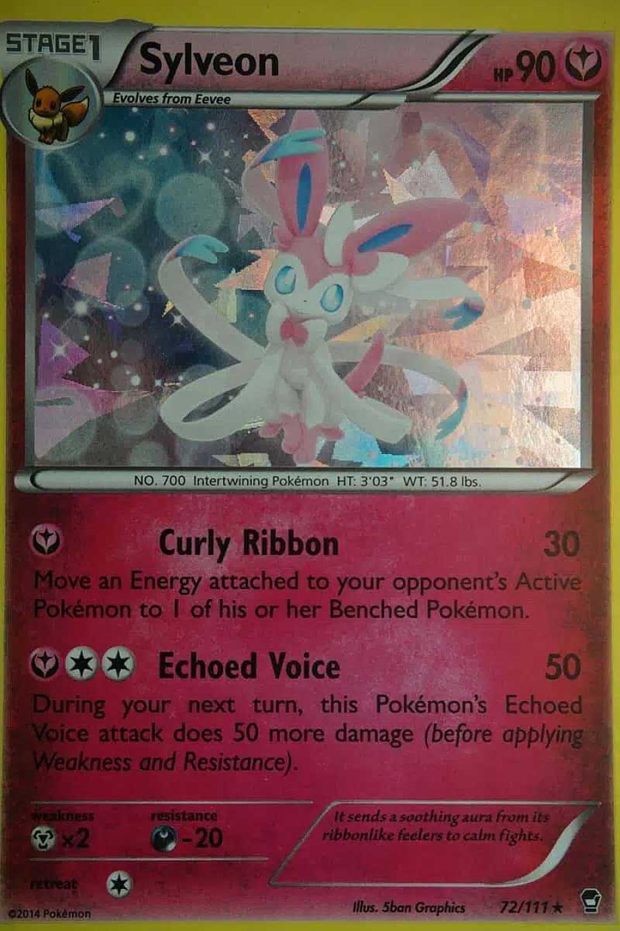 POCKET MONSTER Pokemon Kort | Sylveon 72/111 Holo Rare