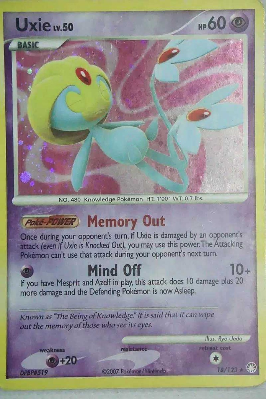 POCKET MONSTER Pokemon Kort | Uxie 18/123 Holo Rare