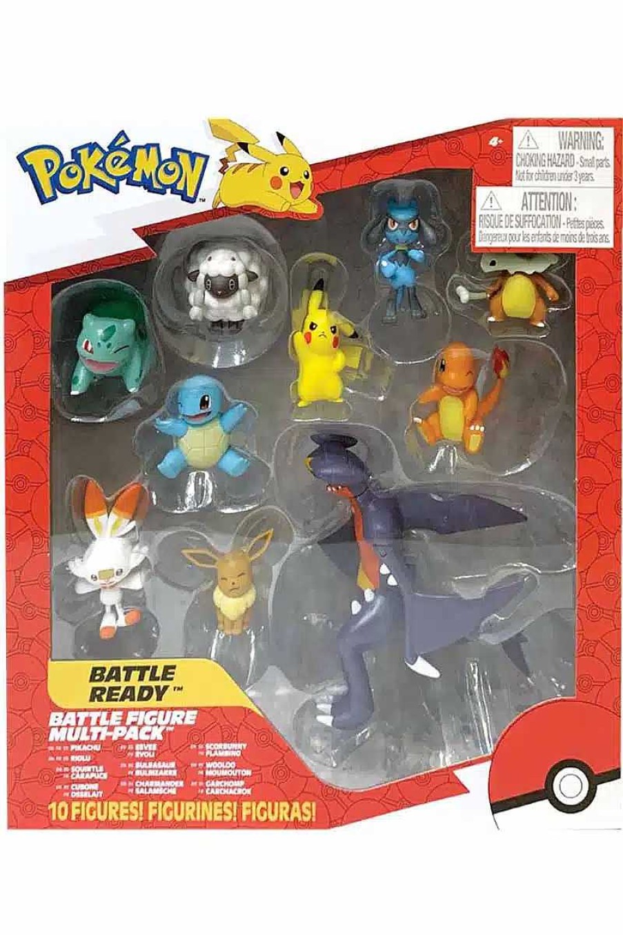 POCKET MONSTER Pokemon Figurer | Battle Figure Multipakke Med 10 Figurer