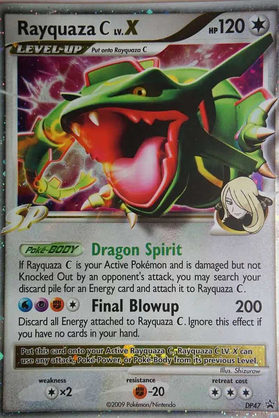 POCKET MONSTER Pokemon Kort | Rayquaza C Lv. X Dp47 Ultra Rare