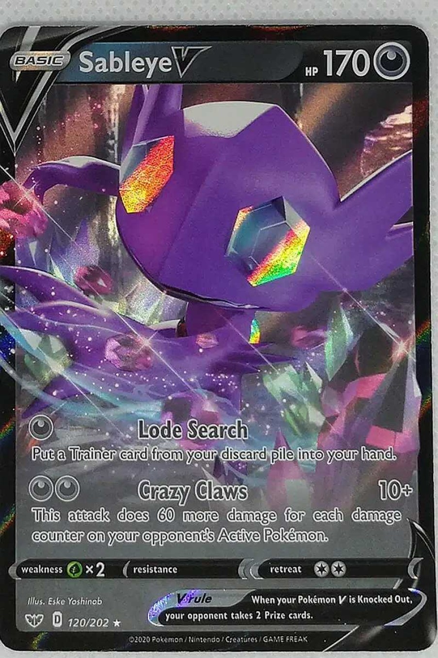 POCKET MONSTER Pokemon Kort | Sableye V 120/202