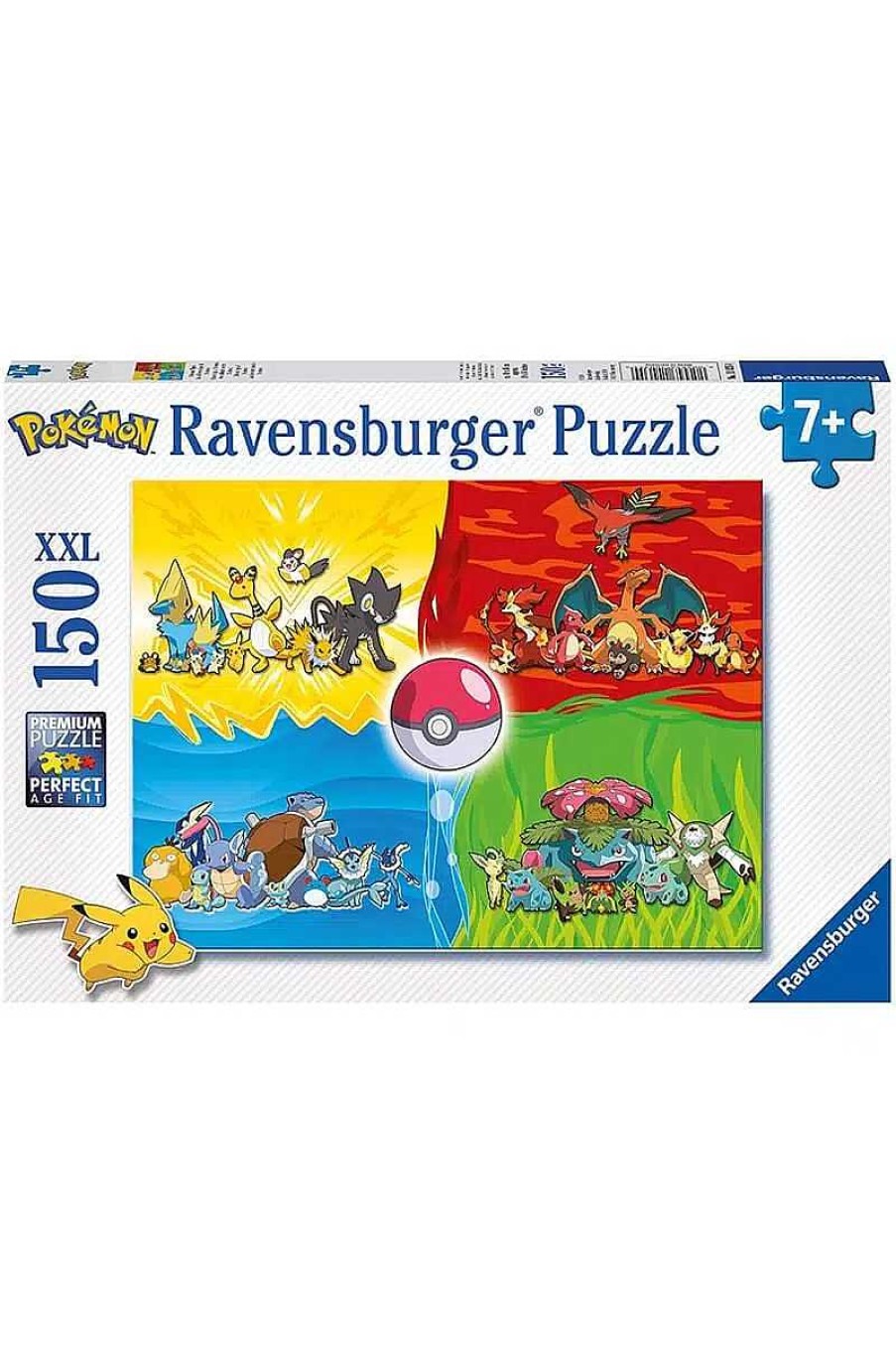 POCKET MONSTER Pokemon Til Bornevaerelset | Pokemon Ravensburger Puslespil Med 150 Brikker