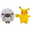 POCKET MONSTER Pokemon Figurer | Pikachu & Wooloo Figurer