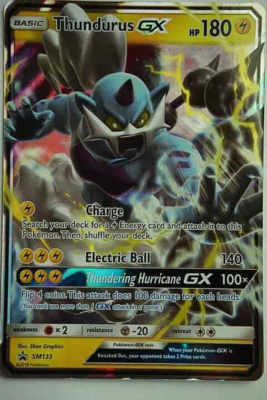 POCKET MONSTER Pokemon Kort | Thundurus Gx Sm133