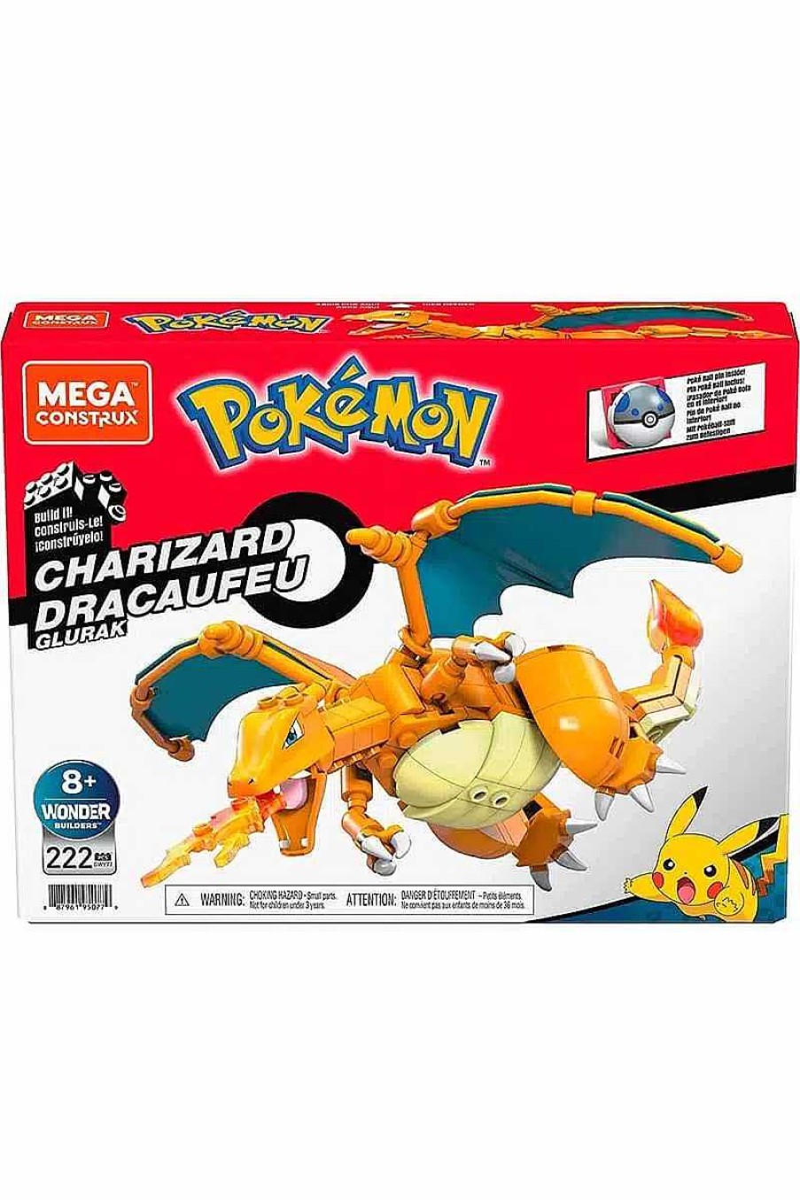 POCKET MONSTER Pokemon Figurer | Charizard Mega Construx Figur