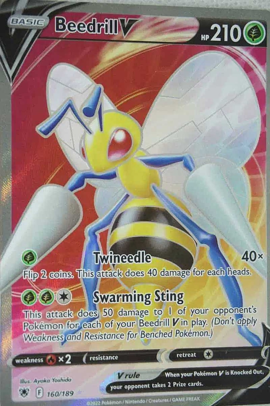 POCKET MONSTER Pokemon Kort | Beedrill V 160/189 Full Art