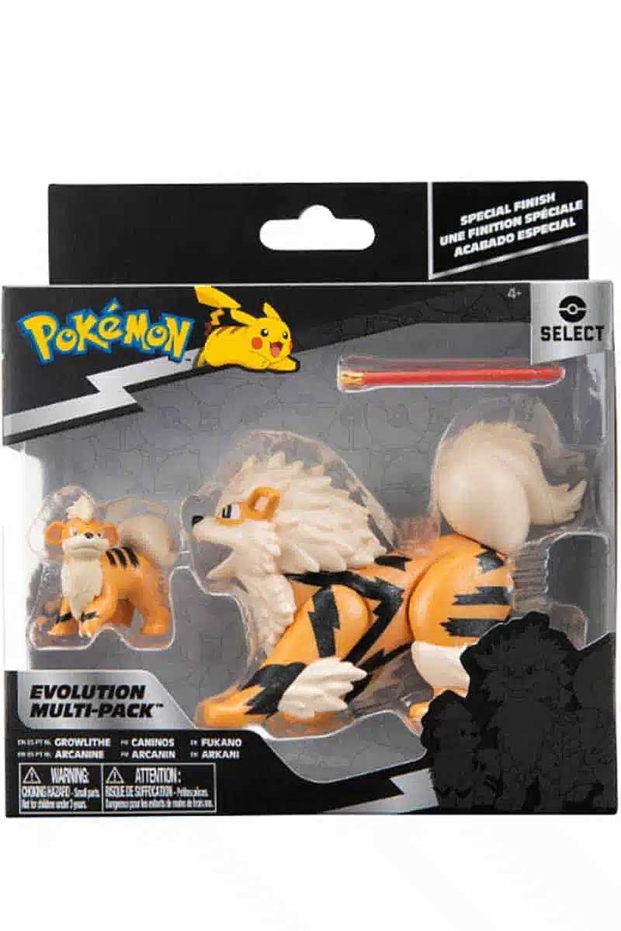 POCKET MONSTER Pokemon Figurer | Udviklingssaet Med Growlithe Og Arcanine Figurer