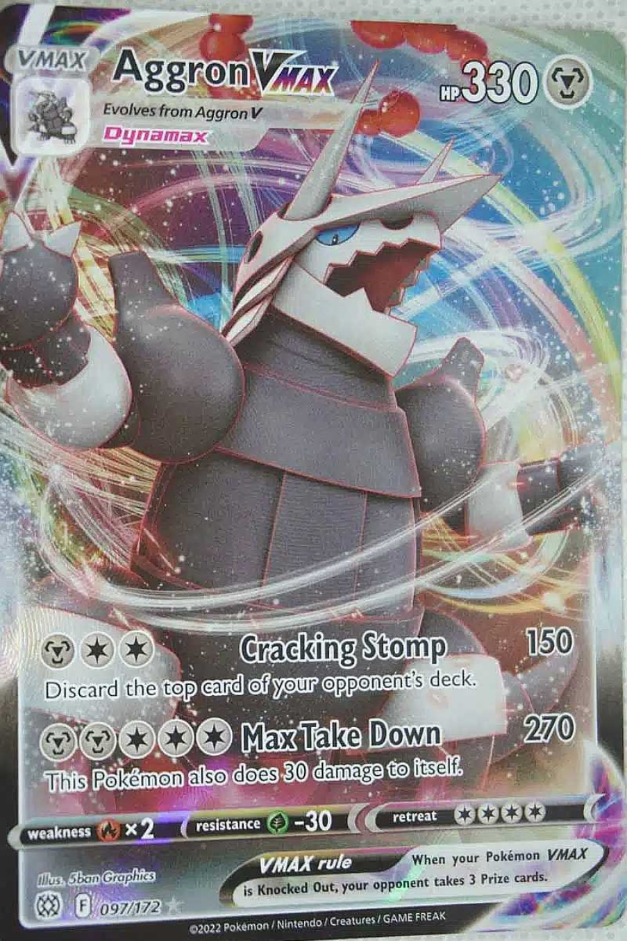 POCKET MONSTER Pokemon Kort | Aggron Vmax 97/172