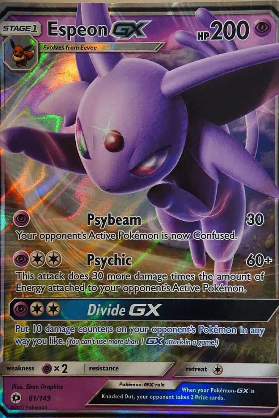 POCKET MONSTER Pokemon Kort | Espeon Gx 61/149