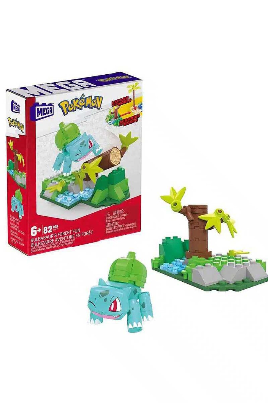 POCKET MONSTER Pokemon Figurer | Bulbasaur Skovsaet Mega Construx Figur