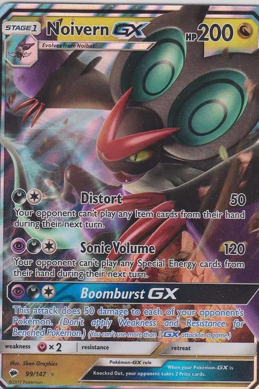 POCKET MONSTER Pokemon Kort | Noivern Gx 99/147