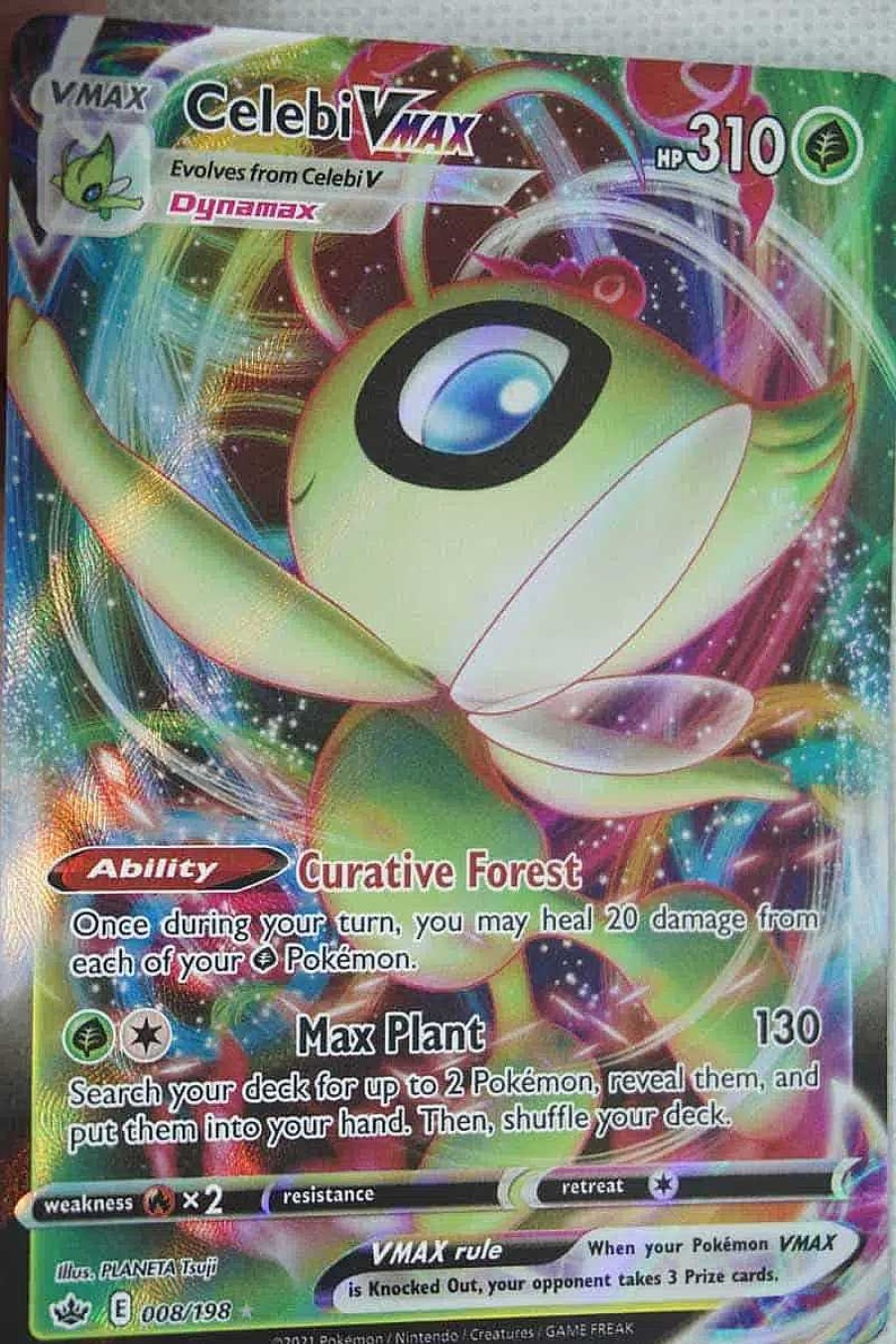 POCKET MONSTER Pokemon Kort | Celebi Vmax 008/198