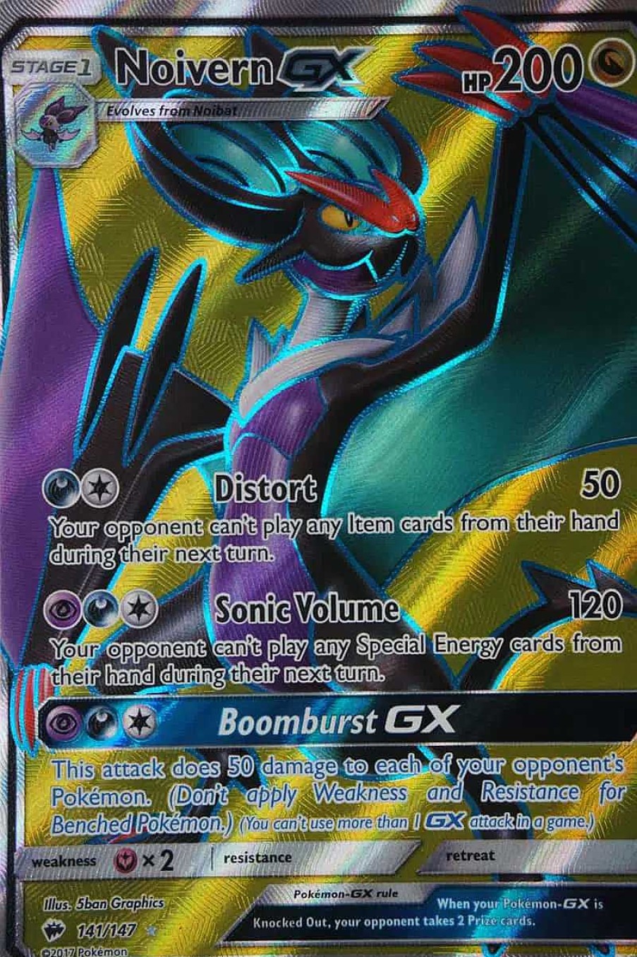 POCKET MONSTER Pokemon Kort | Noivern Gx 141/147 Full Art