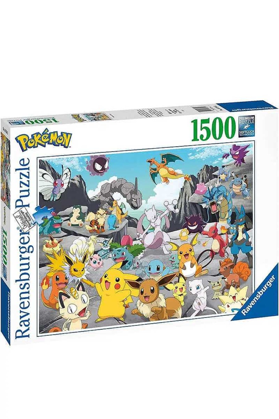 POCKET MONSTER Pokemon Til Bornevaerelset | Pokemon Ravensburger Puslespil Med 1500 Brikker